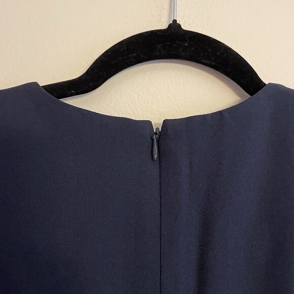 Banana Republic Factory 2 Navy Sleeveless Sculpted Knee-Length Sheath Dress NWT - Picture 11 of 12